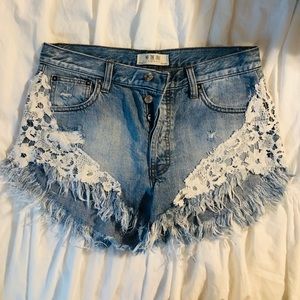 Free People Jean shorts Size 27